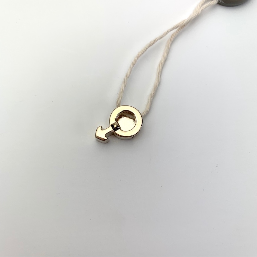 Valentino Garavani Mars Male symbol charm Goldtone